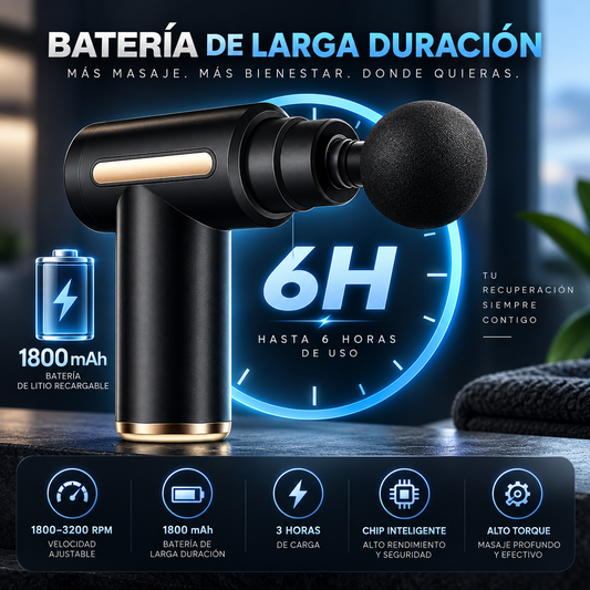 MASAJEADOR MUSCULAR  PORTATIL RECARGABLE