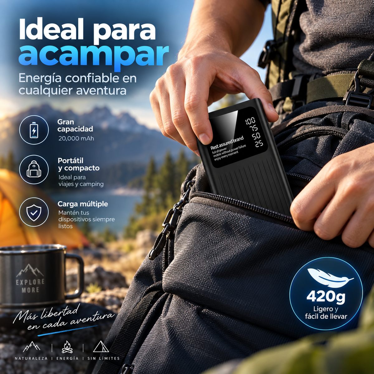 Pila Portátil Recargable